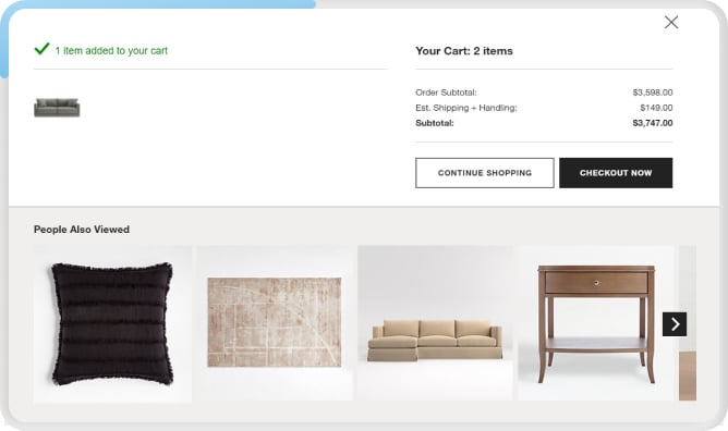 Crate and Barrel Add to Cart