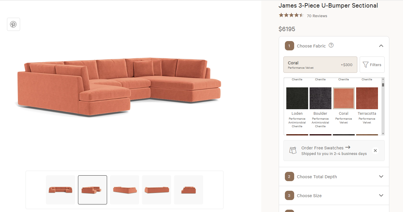 Interior Design product page