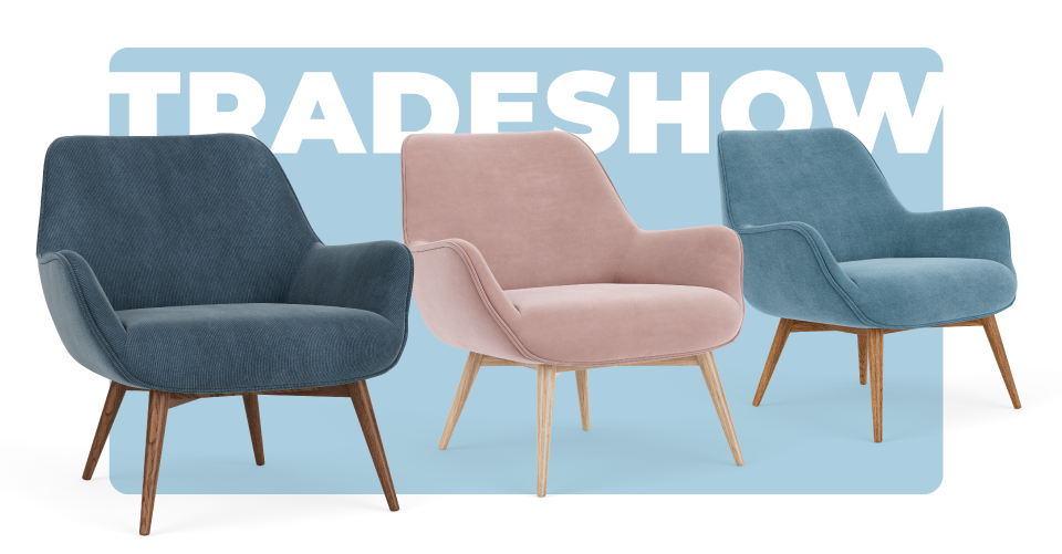 3D product visualization for furniture trade shows