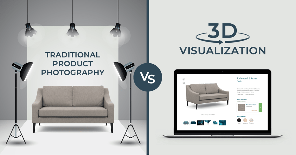 traditional photography versus 3d visualization