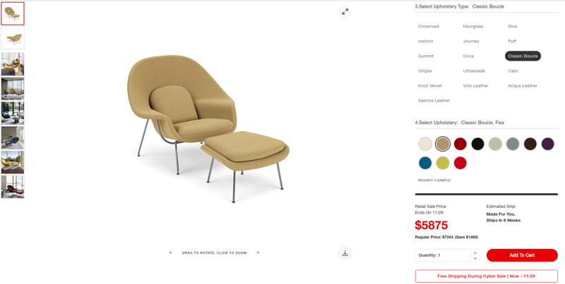 Knoll product configurator