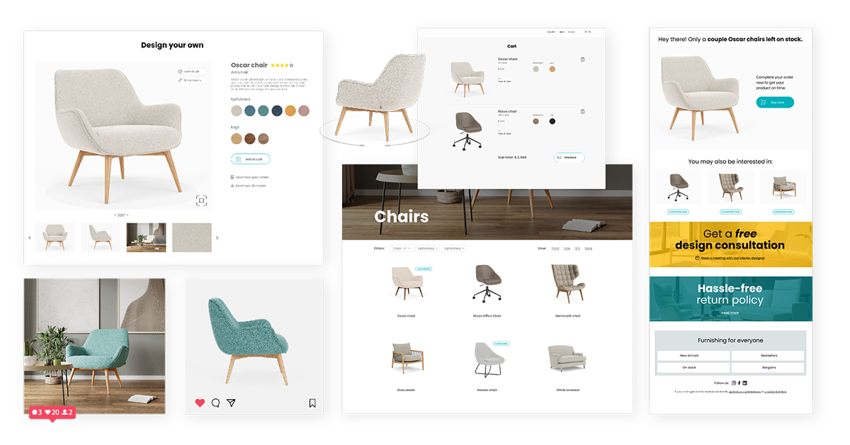 Seamless omnichannel furniture shopping experience