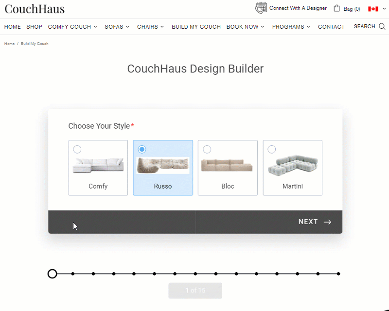 CouchHaus - Build my Couch