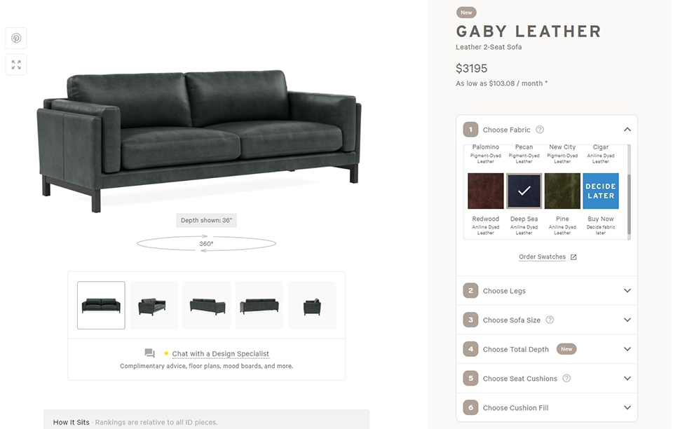 Understanding the Modern Furniture Purchasing Process + Examples