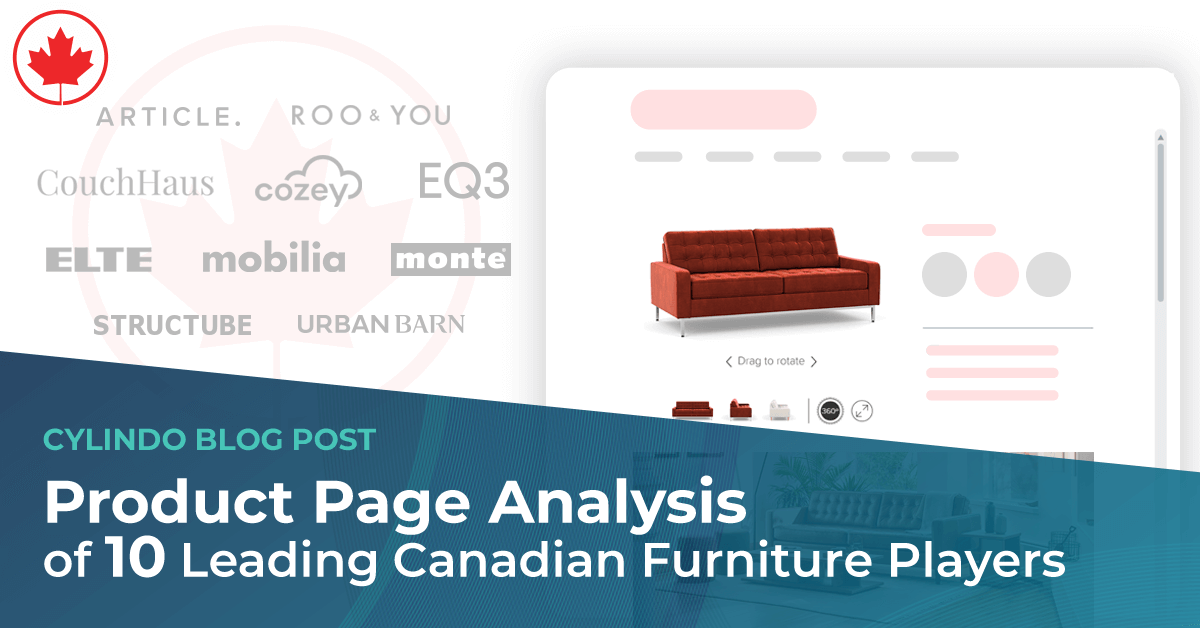 Product Page Analysis of 10 Leading Canadian Furniture Players